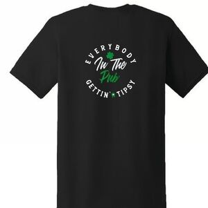 NWT T-Shirt, Black, EVERYBODY IN THE PUB GETTING TIPSY
